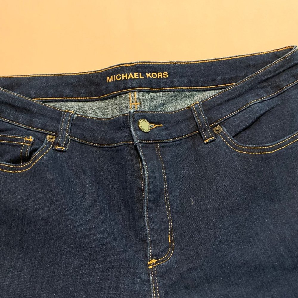 Michael Kors Women's dark denim skinny jeans 12